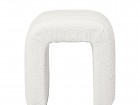 Puff tapizado en Bouclé forma de U