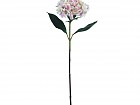 Rama hortensia artificial en color rosa crema 65cm