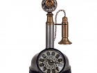 Reloj decorativo teléfono vintage metálico 