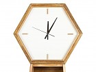Reloj estantería rústico de madera 180 cm
