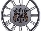 Reloj mecanismo de metal plata Route 66