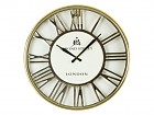 Reloj de pared dorado números romanos