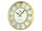 Reloj de pared dorado números romanos