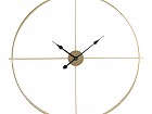 Reloj pared minimalista dorado sin números