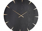 Reloj de pared negro y dorado art deco