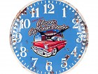 Reloj de pared vintage de hierro efecto envejecido coche