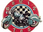 Reloj de pared metal vintage moto retro