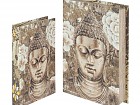 Set 2 cajas libro retrato Buda y flores de loto