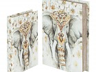 Set 2 cajas libro elefante hindú