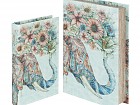Set 2 cajas libro elefante con mandalas
