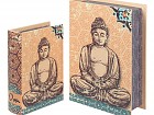 Set 2 cajas libro Om de Buda