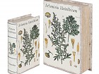 Set 2 cajas libro plantas en latín