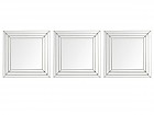 Set 3 espejos cuadrados biselados