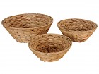 Set tres cestas Jacinto de agua 