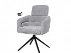 Silla giratoria acolchada con reposacabezas