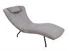 Sillón Chaise Longue moderno tapizado gris