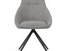 Silla tapizada giratoria con de patas metal