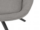 Silla tapizada giratoria con de patas metal