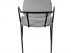 Silla estructura metal negro y tapizada 