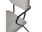 Silla estructura metal negro y tapizada 