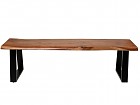 Banco madera de Acacia patas de metal angulares