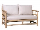 Sofá madera de Teka dos plazas