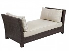 Sofa de rattan sintético con cojines