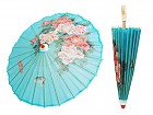 Sombrilla japonesa de papel decorativo con estampado floral
