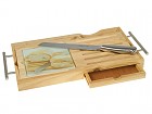 Tabla de cortar pan con cuchillo