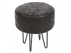 Taburete retro negro antiguo