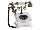 Teléfono vintage blanco