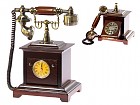 Teléfono antiguo reloj