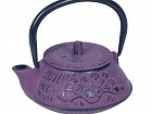Tetera de hierro fundido violeta decorado oriental 400 cl