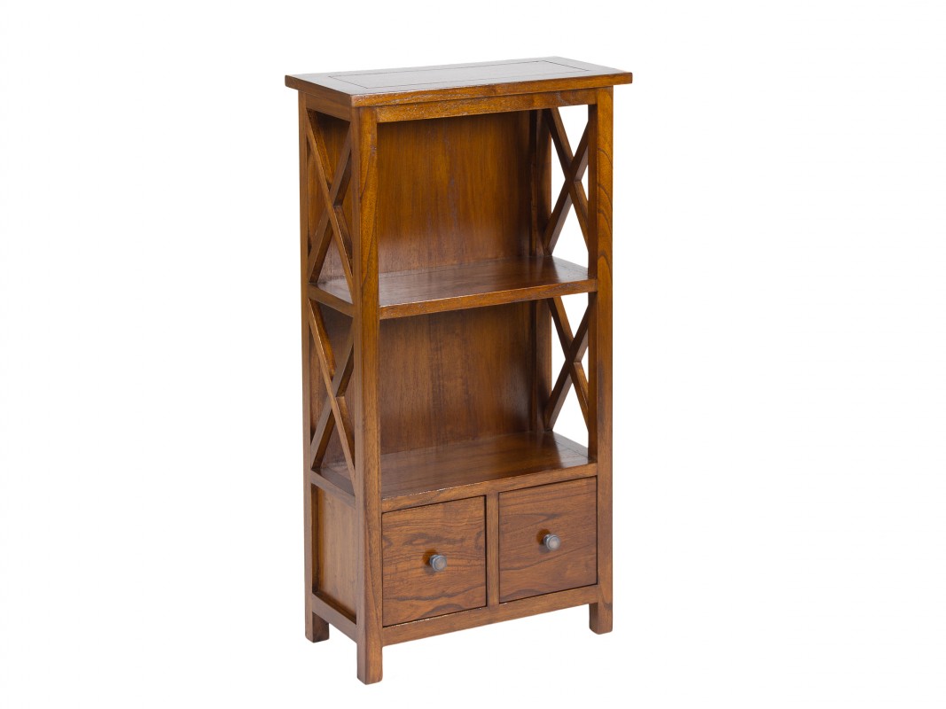 Mueble librería pequeño de madera de mindi