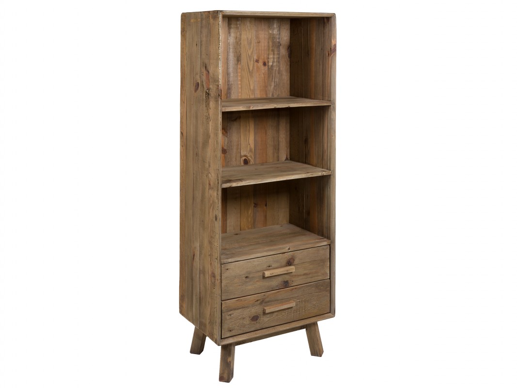 ESTANTERIA DE MADERA RECICLADA CON CAJONES