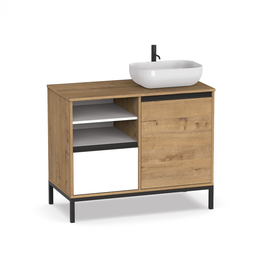 Mueble de baño Temis con lavabo Alto 82 cm fondo 45 cm