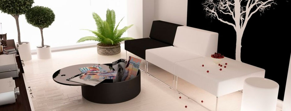 Decorar en blanco y negro para crear ambientes elegantes