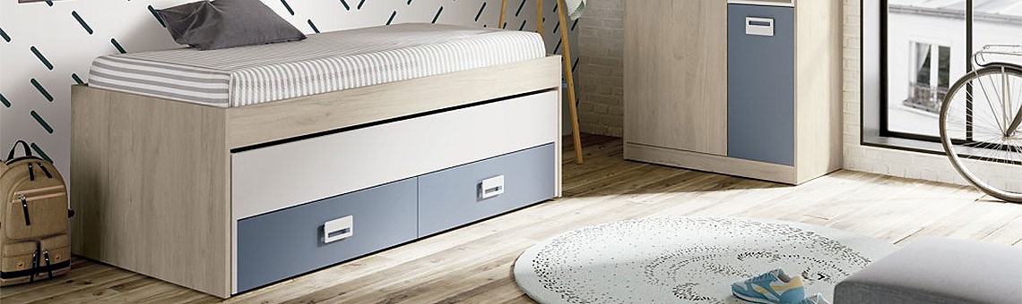 Muebles para dormitorios infantiles y juveniles, funcionales y atemporales.