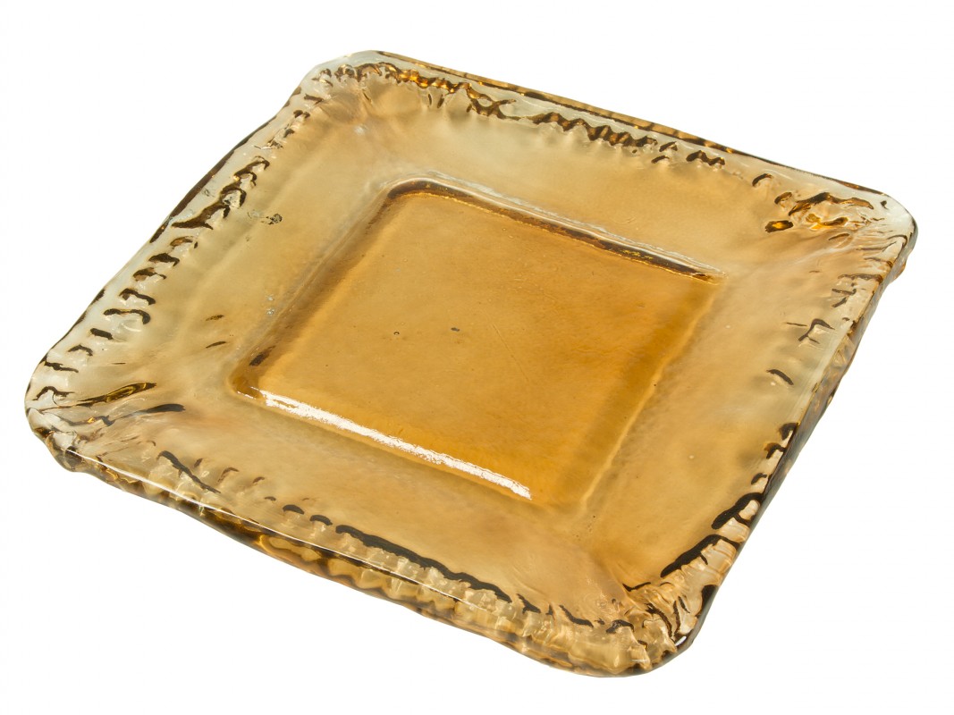 Plato Inca Ámbar 27x27 cm