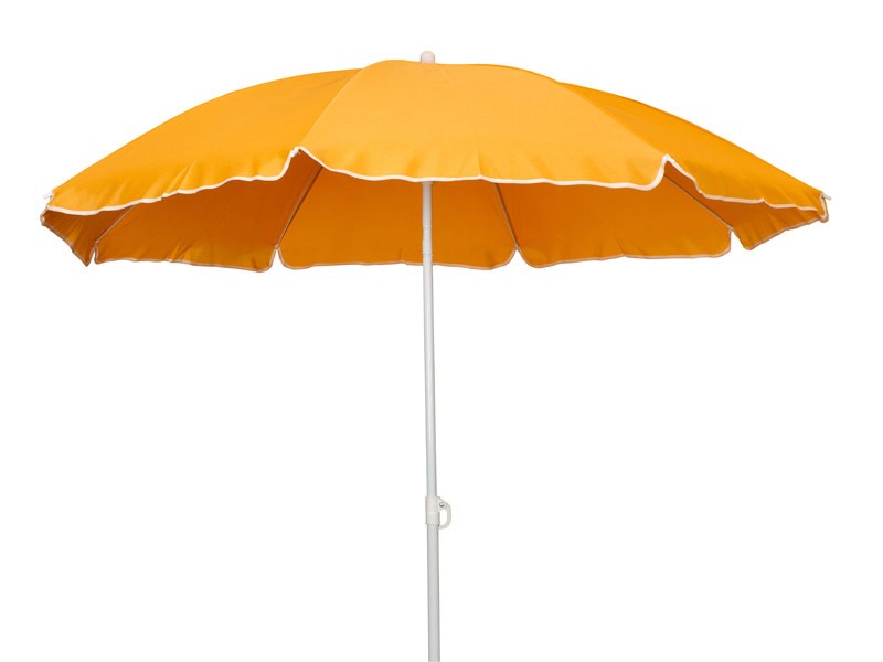 Sombrilla playa parasol aluminio y poliéster naranja