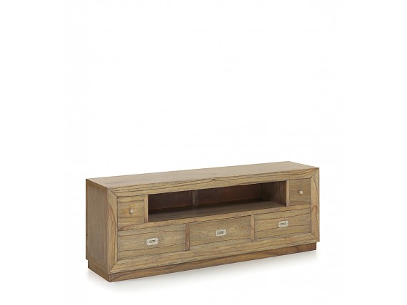 Mueble Tv hueco y cinco cajones