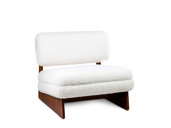 Sillón tapizado Lana estructura madera