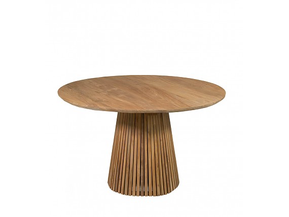 Mesa comedor redonda madera teca