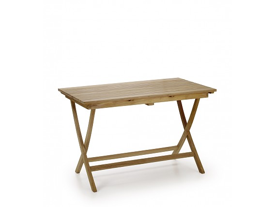 Mesa jardín lamas madera de teca