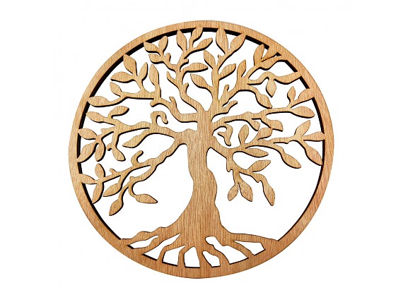 Adorno decorativo de madera árbol de la vida