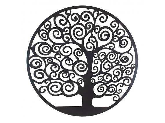 Adorno pared grande árbol de la vida y ramas en espiral 