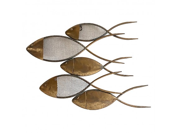 Adorno pared peces dorado