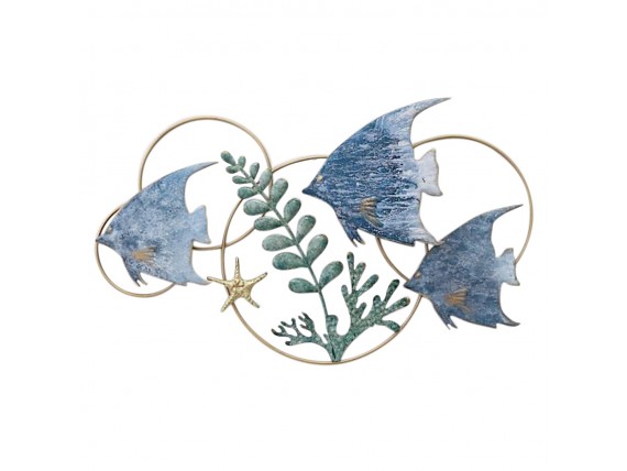 Adorno pared peces y estrella 