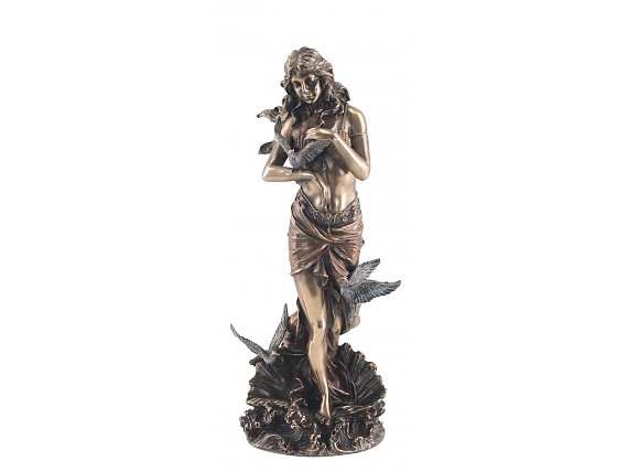 Figura Afrodita de resina bronce