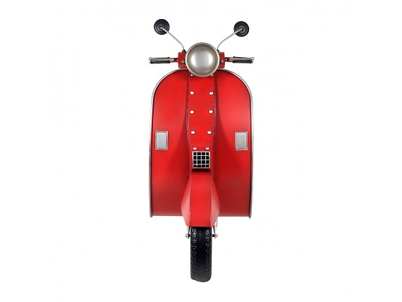 Aplique de pared moto vespa frontal rojo